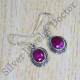 Ruby Gemstone 925 Sterling Silver Amazing Look Jewelry Earrings SJWE-683