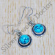 Turquoise Gemstone 925 Sterling Silver Amazing Look Jewelry Earrings SJWE-693