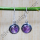 Wholesale Amethyst Gemstone 925 Sterling Silver Jewelry Fancy Earrings SJWE-697