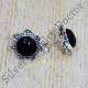 Traditional Look Black Onyx Gemstone Jewelry 925 Sterling Silver Stud Earring SJWES-250
