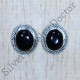Black Onyx Gemstone Real 925 Silver Latest Wedding Jewelry Stud Earring SJWES-276