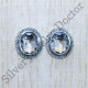 Crystal Gemstone Authentic 925 Sterling Silver Beautiful Jewelry Stud Earring SJWES-285