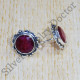 Royal Jewelry 925 Sterling Silver Ruby Gemstone Unique Stud Earring SJWES-301