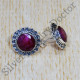 925 Sterling Silver Jaipur Fashion Jewelry Ruby Gemstone Stud Earring SJWES-316