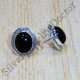 Black Onyx Gemstone 925 Sterling Silver Designer Jewelry Fine Stud Earring SJWES-342