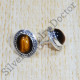 Anniversary Gift Tiger Eye Gemstone Jewelry 925 Sterling Silver Stud Earring SJWES-363