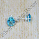 Beautiful Blue Topaz Gemstone 925 Sterling Silver Jewelry Stud Earring SJWES-424