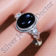 925 Sterling Silver Indian Fashion Jewelry Black Onyx Gemstone Ring SJWR-1581