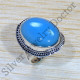 Causal Wear Jewelry 925 Sterling Silver Blue Chalcedony Gemstone Ring SJWR-1610
