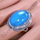 Causal Wear Jewelry 925 Sterling Silver Blue Chalcedony Gemstone Ring SJWR-1610