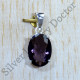 Amethyst Gemstone 925 Sterling Silver Indian Fashion Jewelry Pendant  SJWP-827