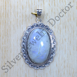 Wholesale 11Pc 925 Solid Sterling Silver Moon Stone Pendant Lot GTC007 O l362 