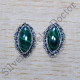 Amazing Look 925 Sterling Silver Jewelry Malachite Gemstone Stud Earring SJWES-453