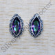 Ancient Look Jewelry Mystic Topaz Gemstone 925 Sterling Silver Stud Earring SJWES-460