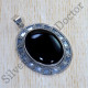 Black Onyx Gemstone 925 Sterling Silver Handmade Jewelry Pendant SJWP-859