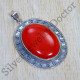 Anniversary Gift Jewelry Coral Gemstone 925 Sterling Silver Pendant SJWP-860