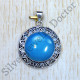 Blue Chalcedony Gemstone 925 Sterling Silver Exclusive Jewelry Pendant SJWP-905