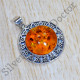 Authentic 925 Sterling Silver Amber Gemstone New Jewelry Pendant SJWP-910
