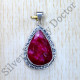 Anniversary Gift Jewelry Ruby Gemstone 925 Sterling Silver Pendant SJWP-931