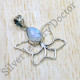 Beautiful Jewelry Rainbow Moonstone 925 Sterling Silver Pendant SJWP-952