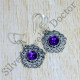 Amethyst Gemstone Light Weight Jewelry 925 Sterling Silver Earrings SJWE-746