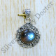Wholesale Price Jewelry Labradorite Gemstone 925 Sterling Silver Pendant SJWP-969
