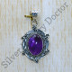 Amethyst Gemstone 925 Sterling Silver Handmade Jewelry Pendant SJWP-974