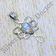 Authentic 925 Sterling Silver Rainbow Moonstone Jewelry New Pendant SJWP-1001