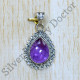 Amethyst Gemstone Semi Precious Jewelry 925 Sterling Silver Pendant SJWP-1010