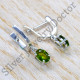 925 Sterling Silver Jewelry Peridot Gemstone Unique Stud Earrings SJWES-486