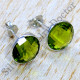 Beautiful Peridot Gemstone Jewelry 925 Sterling Silver Royal Stud Earrings SJWES-497
