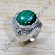 925 Sterling Silver Indian Fashion Jewelry Malachite Gemstone Ring SJWR-1733