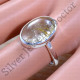 925 Sterling Silver Handcrafted Golden Rutile .Gemstone Jewelry Ring SJWR-1762