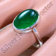 Authentic 925 Sterling Silver Jewelry Green Onyx Gemstone Ring SJWR-1771