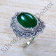 Anniversary Gift Jewelry 925 Sterling Silver Green Onyx Gemstone Ring SJWR-1817