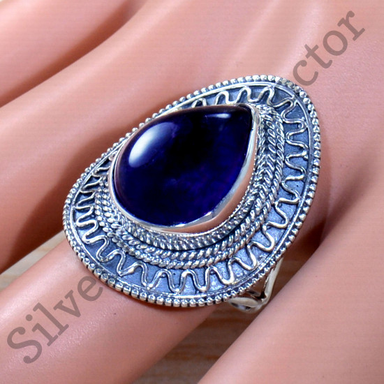925 Sterling Silver Causal Wear Jewelry Amethyst Gemstone Ring SJWR-1835