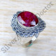Amazing Look Jewelry 925 Sterling Silver Ruby Gemstone Ring SJWR-1845