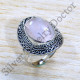 925 Sterling Silver  Jewelry Rose Quartz Gemstone Ring SJWR-1889
