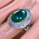 Magnificent 925 Sterling Silver Exotic Green Onyx Gemstone Jewelry Ring SJWR-1901