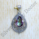 Authentic 925 Sterling Silver Jewelry Mystic Topaz Gemstone Pendant SJWP-1023