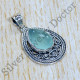925 Sterling Silver Blue Chalcedony Gemstone Fashion Jewelry New Pendant SJWP-1033
