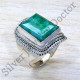 925 Sterling Silver Unique Jewelry Emerald Gemstone New Designer Ring SJWR-1941