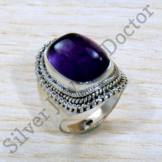 Amethyst Gemstone Exclusive Jewelry 925 Sterling Silver  Ring SJWR-1942