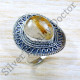Anniversary Gift Jewelry 925 Sterling Silver Golden Rutile Gemstone Ring SJWR-1954