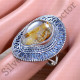 Anniversary Gift Jewelry 925 Sterling Silver Golden Rutile Gemstone Ring SJWR-1954