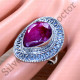 925 Sterling Silver Latest Fashion Jewelry Ruby Gemstone Ring SJWR-1958
