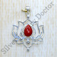 Amazing Look 925 Sterling Silver Jewelry Coral Gemstone Pendant SJWP-1057