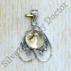 925 Sterling Silver Jewelry Royal Golden Rutile Gemstone  Pendant SJWP-1070