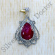 925 Sterling Silver Jewelry Ruby Gemstone Exclusive Pendant SJWP-1104