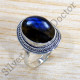 Authentic 925 Sterling Silver Labradorite Gemstone Jewelry Ring SJWR-1980